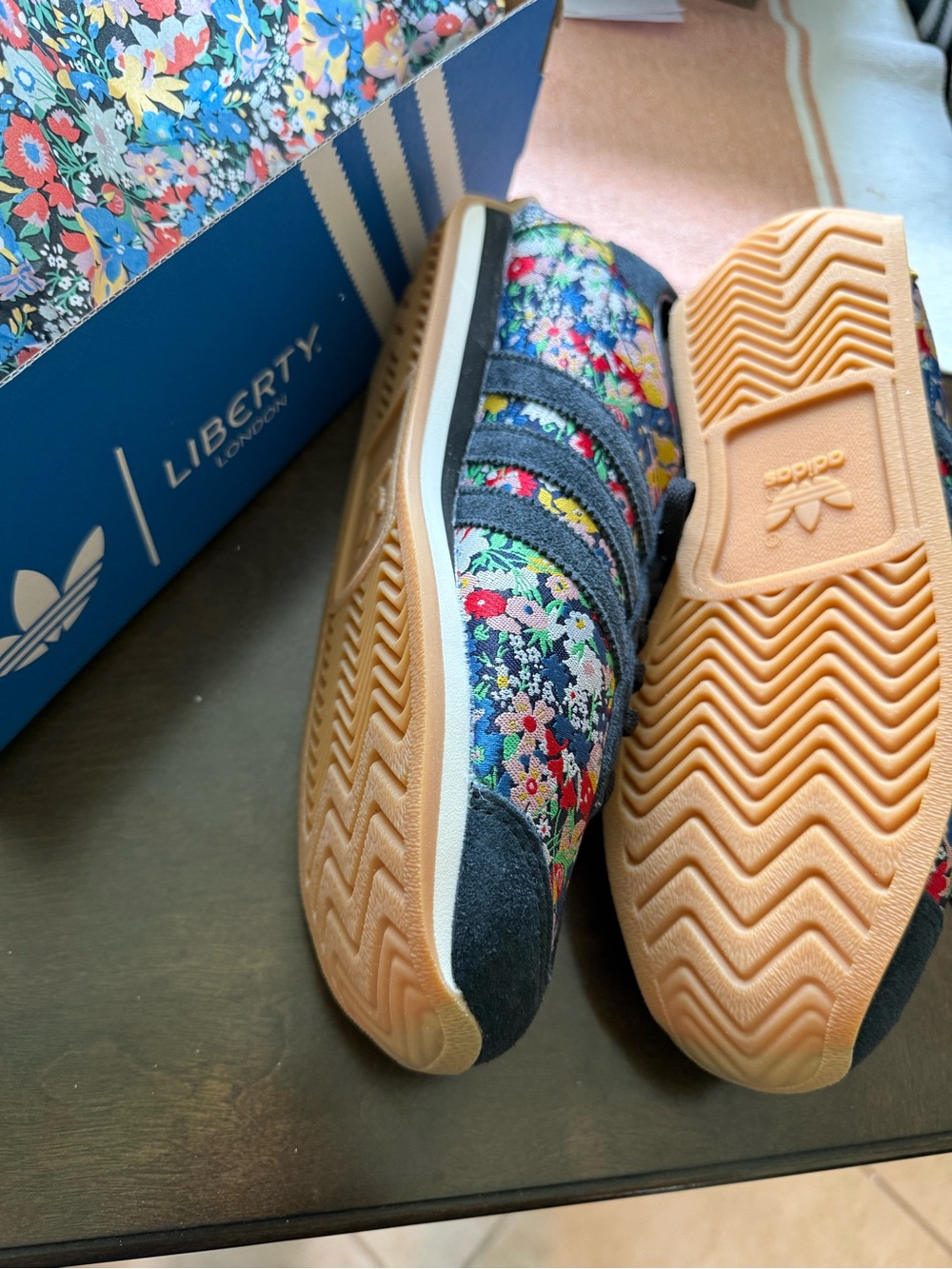adidas Liberty of London Floral-Print Casual Sneakers - Picture 4 of 4